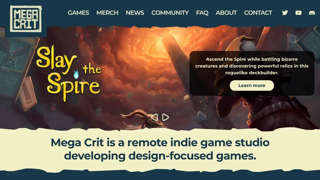 Mega Crit sitio web