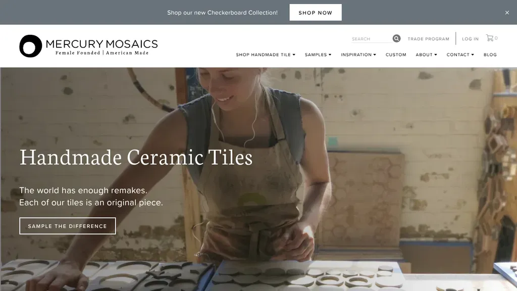 Mercury Mosaics website