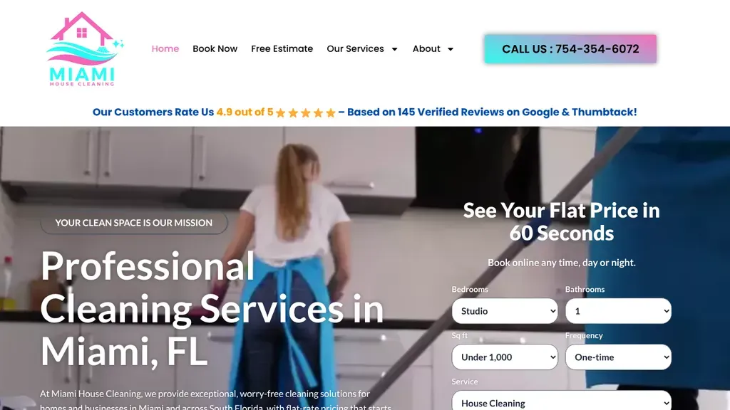 Miami House Cleaning sitio web