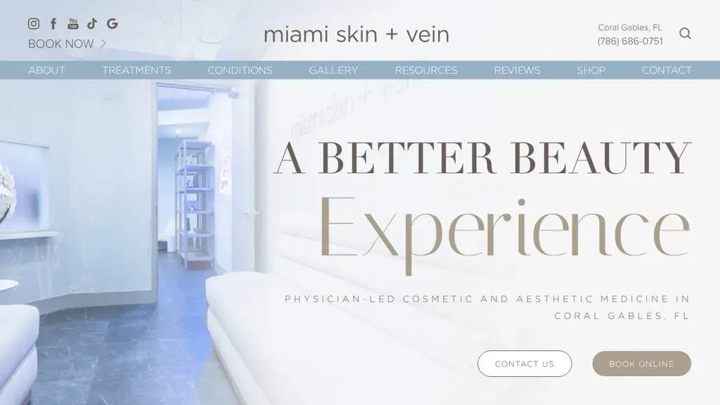 Miami Skin & Vein sitio web