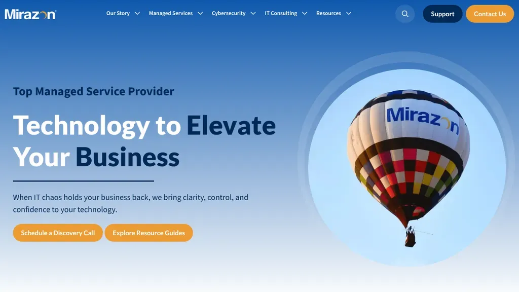 Mirazon sitio web