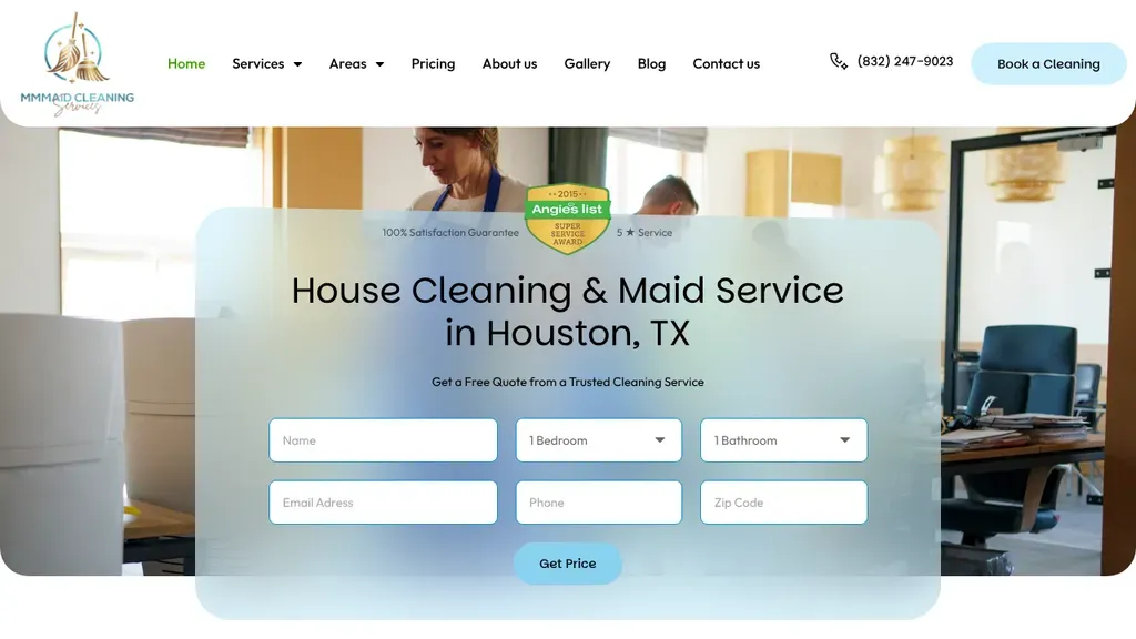 MMMaid Cleaning Services sitio web