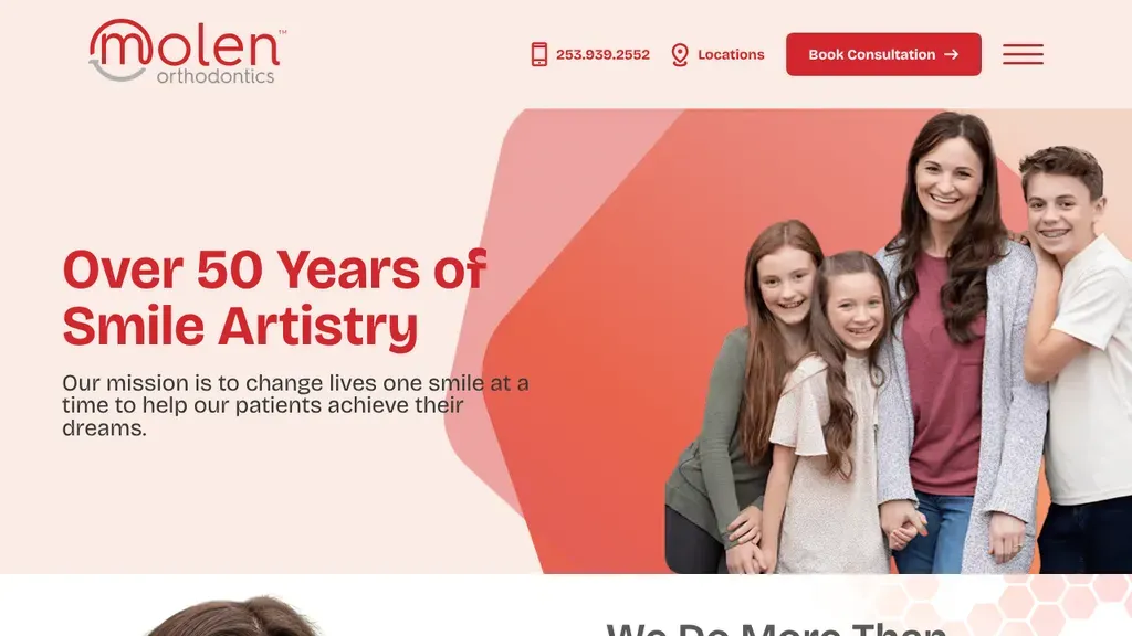 Molen Orthodontics sitio web