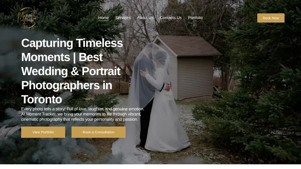 Moment Tracker Photography sitio web