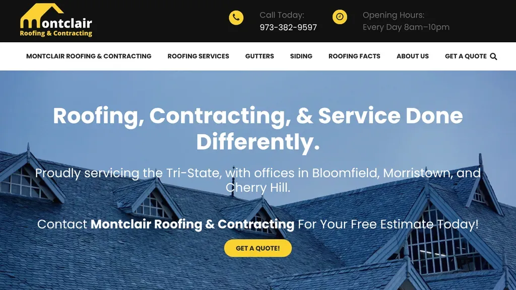 Montclair Roofing And Contracting sitio web