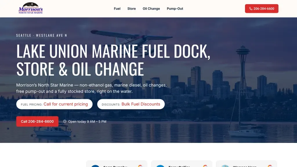 Morrison's North Star Marine Fuel Dock sitio web