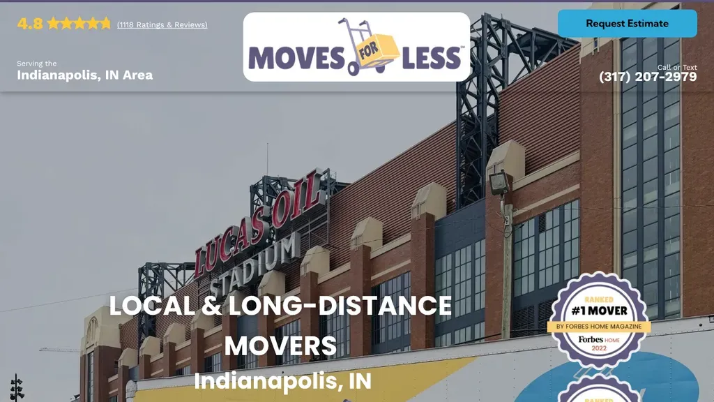 Moves For Less of Indianapolis sitio web