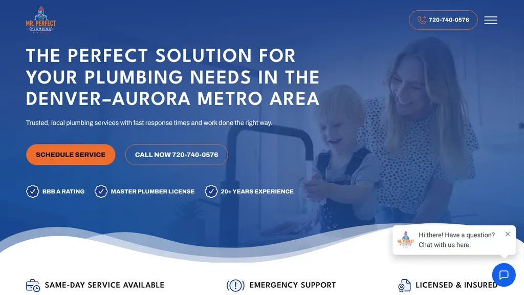 Mr. Perfect Plumbing sitio web