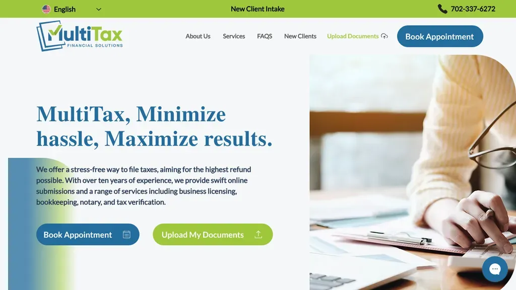 Multitax Financial Solutions sitio web