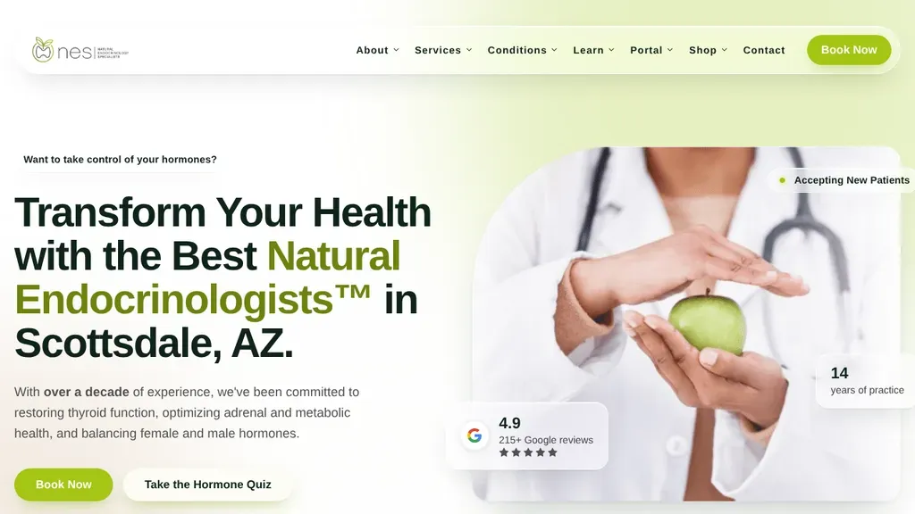 Natural Endocrinology Specialists sitio web