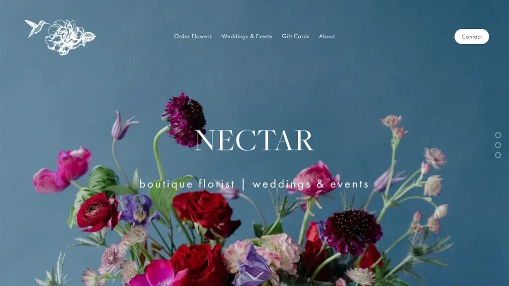 Nectar Floral Designs sitio web