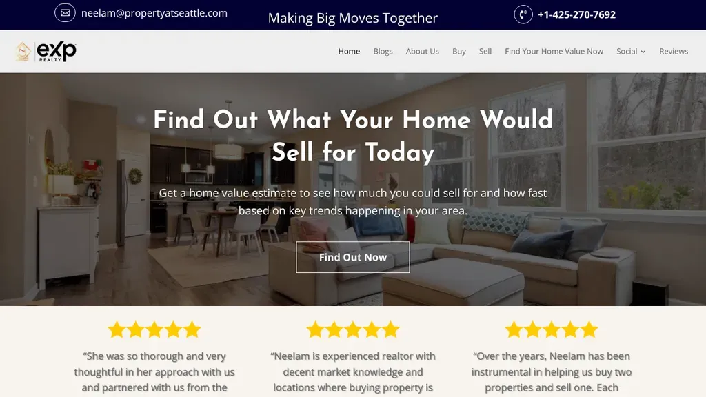 Neelam Singh Realtor website