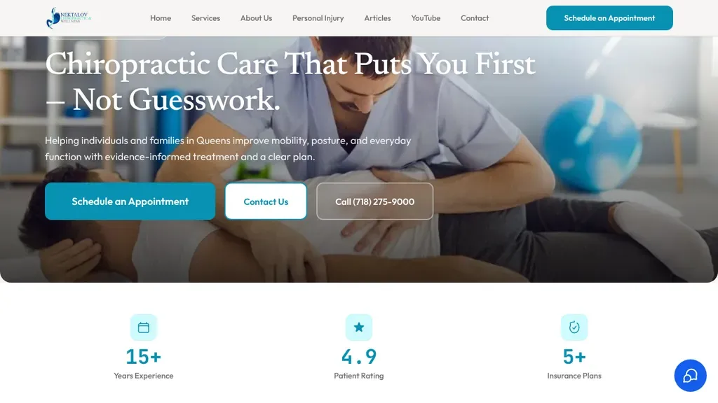 Nektalov Chiropractic & Wellness sitio web