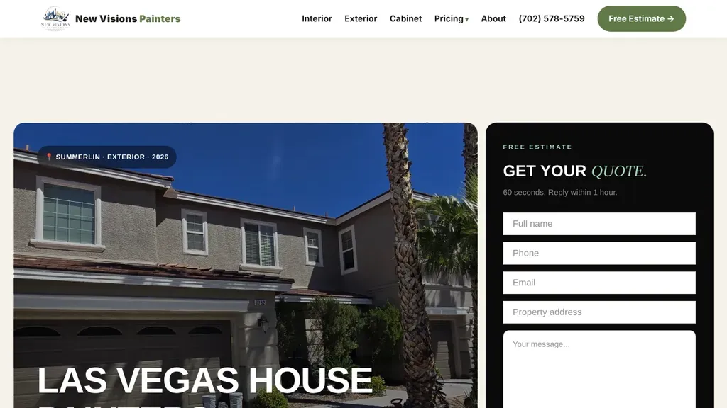New Visions Painters sitio web
