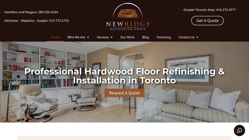 NewRidge Refinishing Group website
