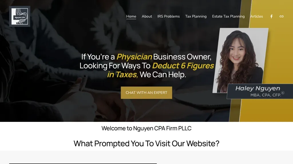 Nguyen CPA Firm sitio web