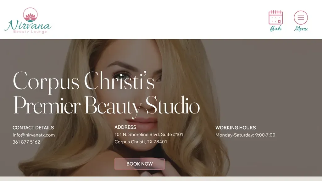Nirvana Beauty Lounge website
