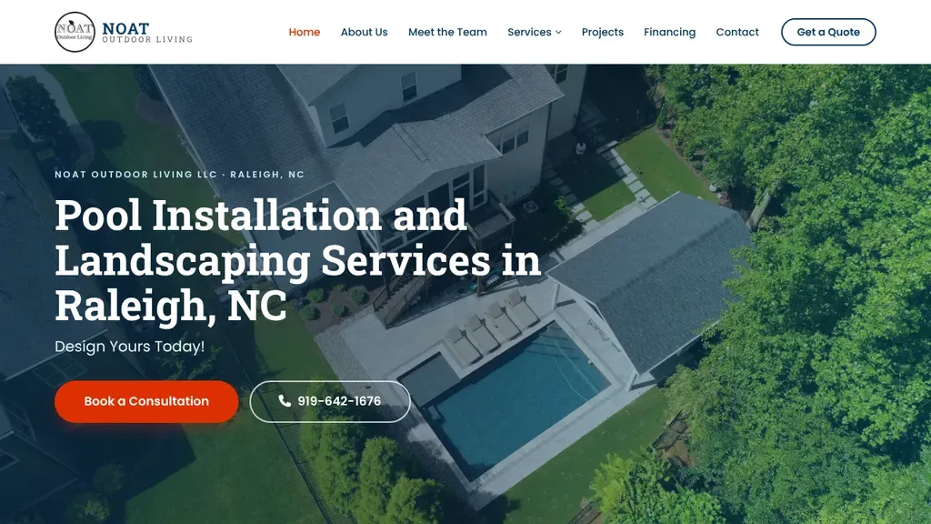 NOAT Outdoor Living sitio web