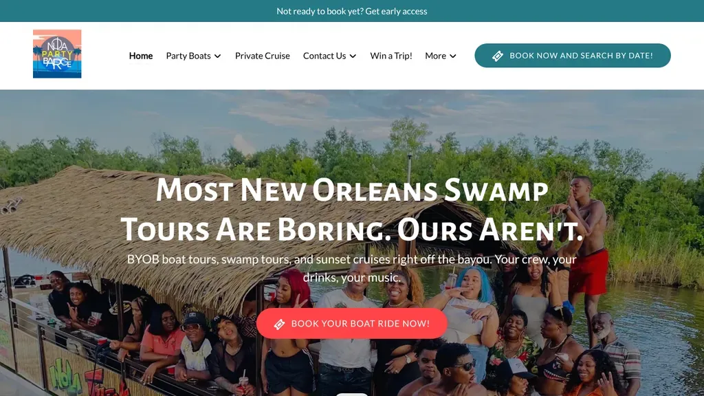 Nola Party Barge sitio web