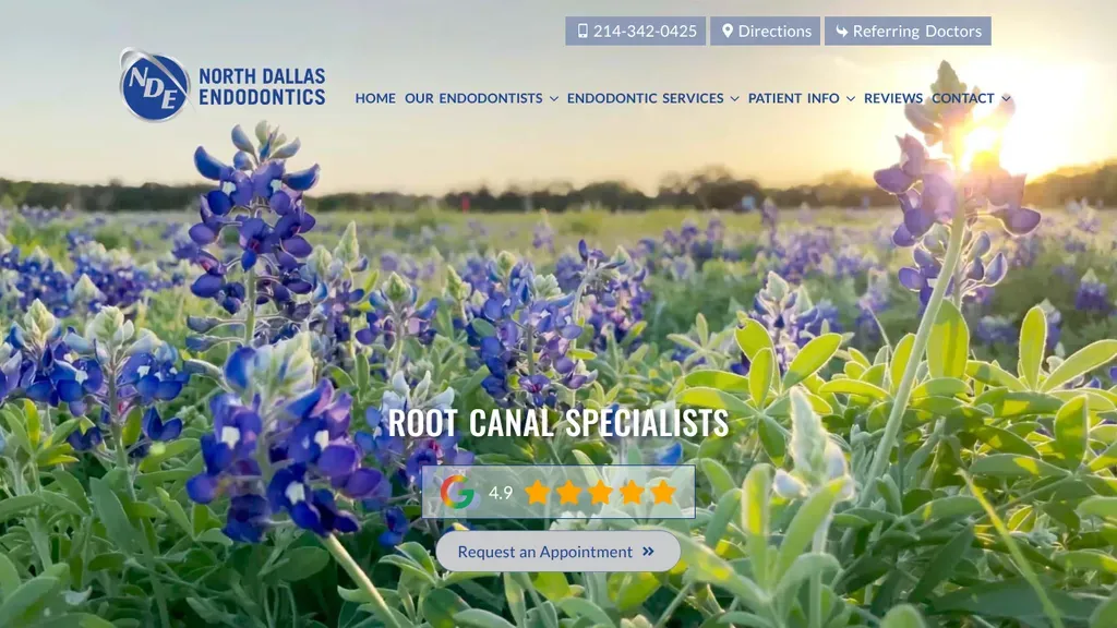 North Dallas Endodontics sitio web