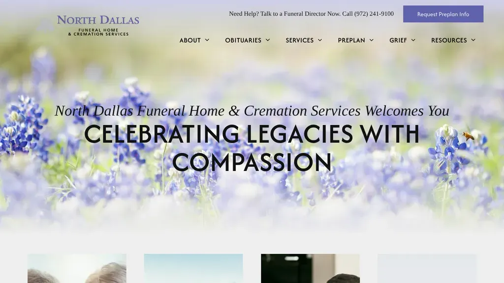 North Dallas Funeral Home & Cremation Services sitio web