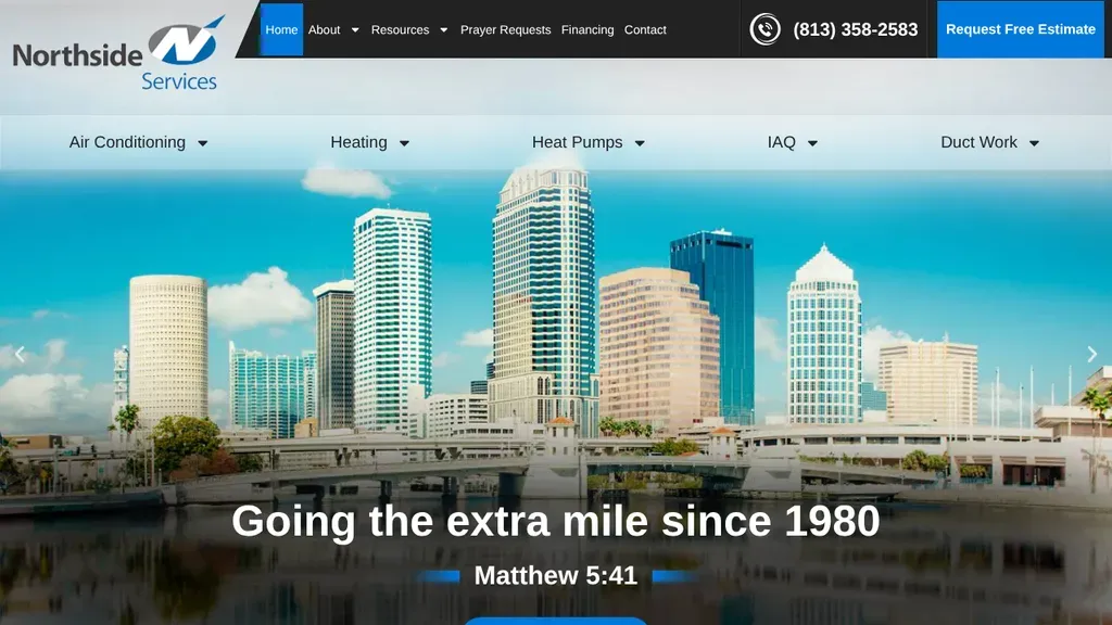Northside Services sitio web