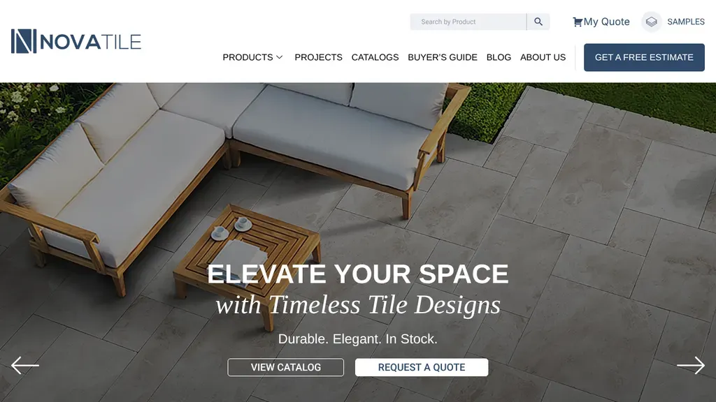 NOVA TILE website