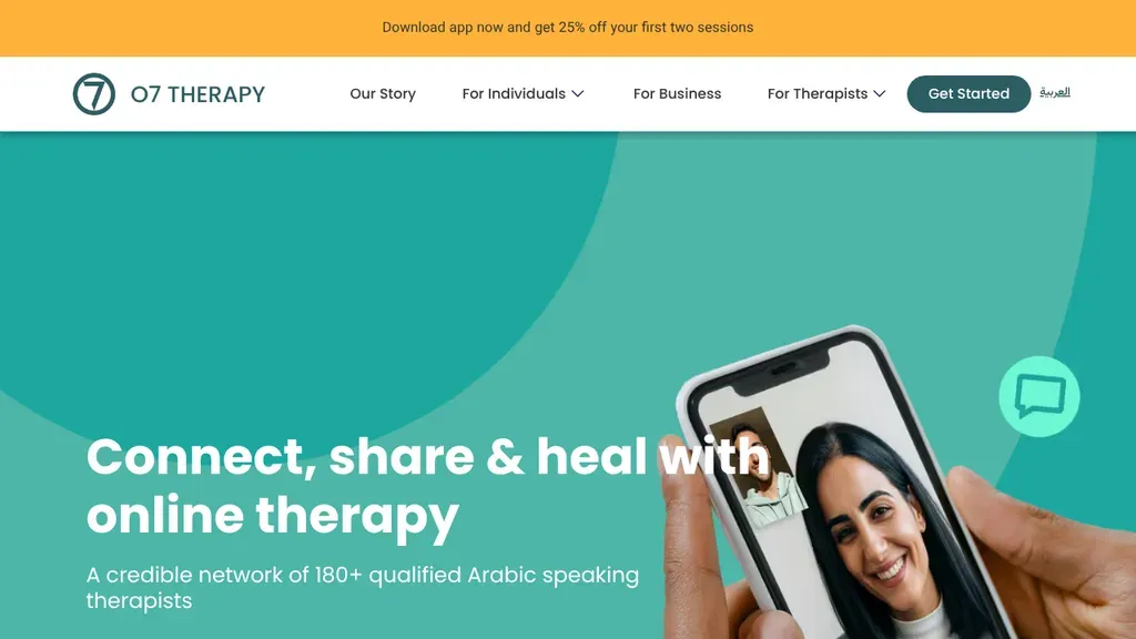 o7 Therapy sitio web