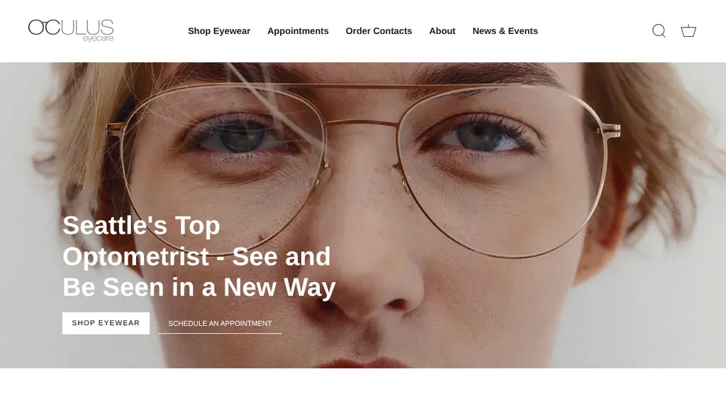 Oculus Eyecare sitio web