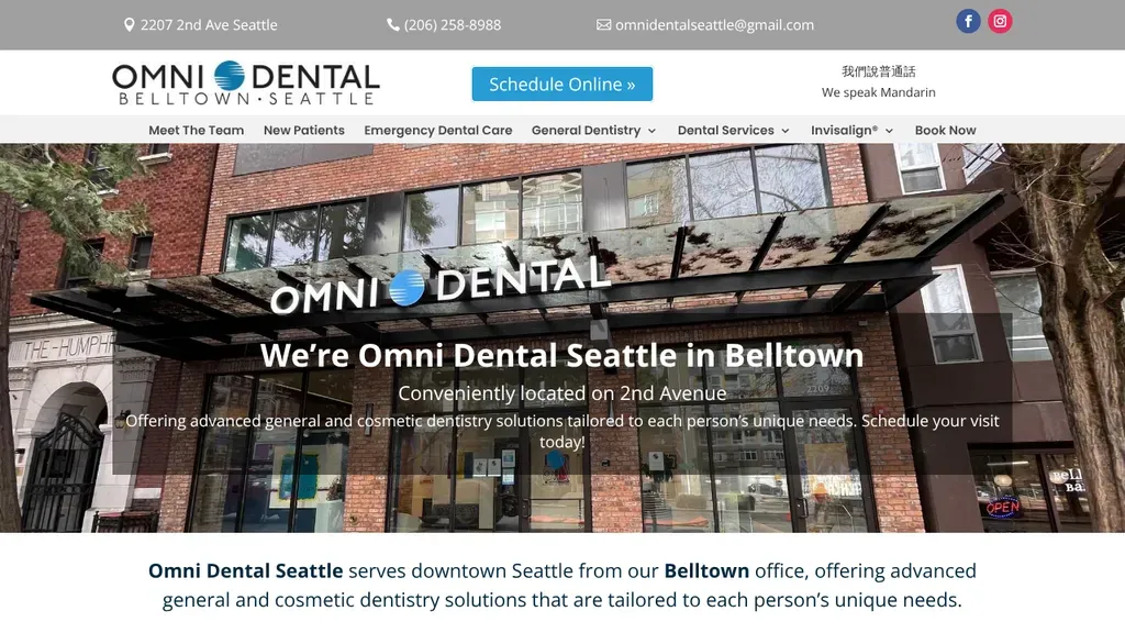 Omni Dental-Belltown Seattle sitio web