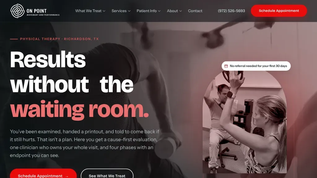 On Point Movement & Performance sitio web