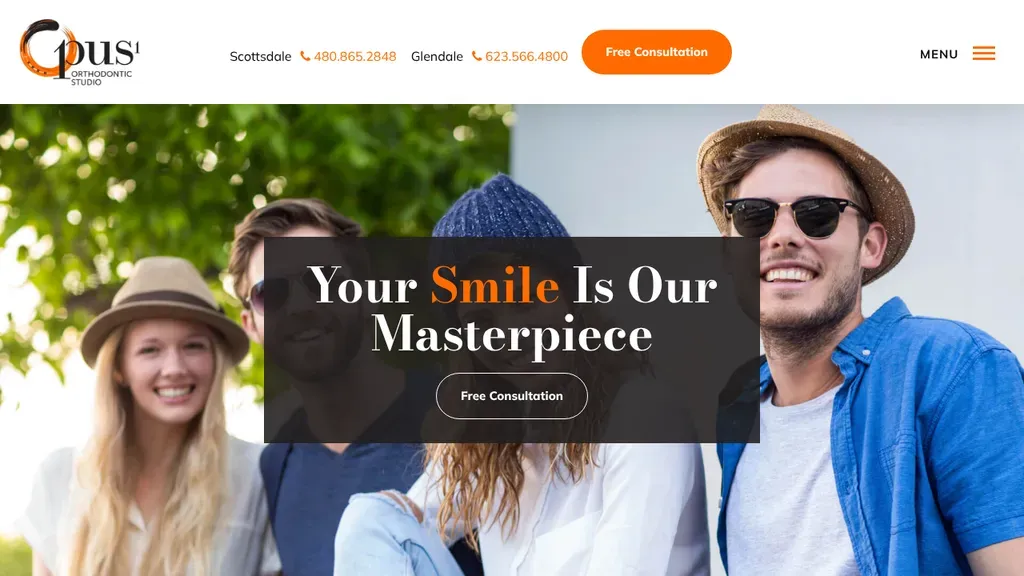 Opus 1 Orthodontic Studio sitio web