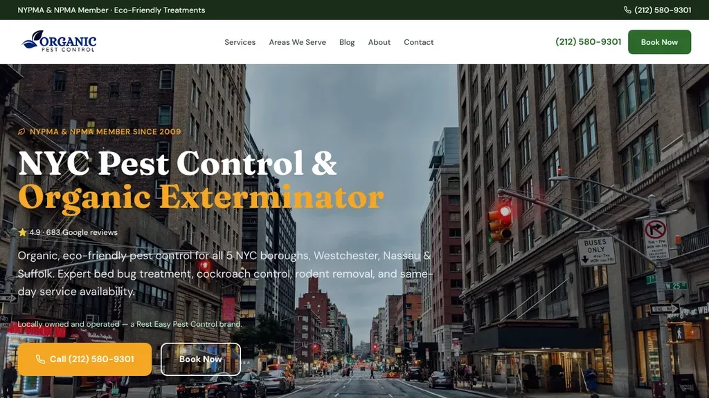 Organic Pest Control sitio web