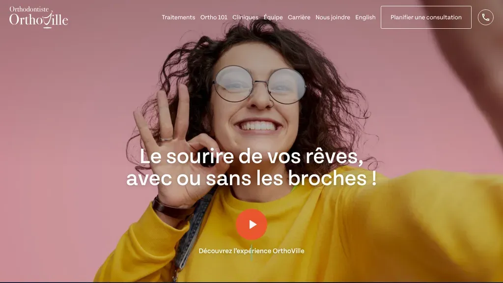Orthodontiste OrthoVille Blainville sitio web