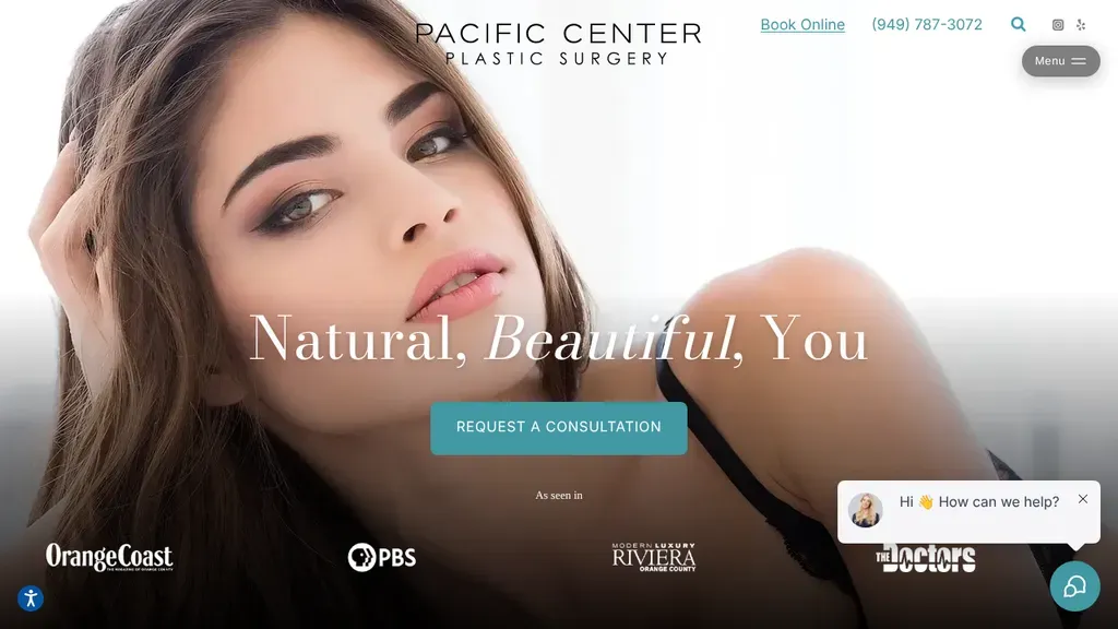 Pacific Center Plastic Surgery sitio web