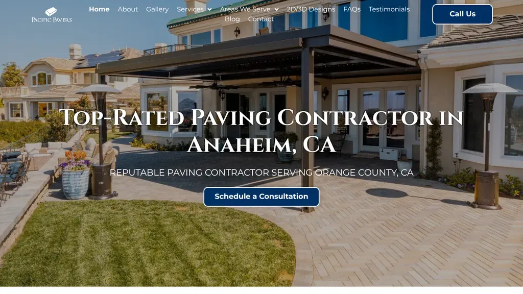 Pacific Pavers sitio web