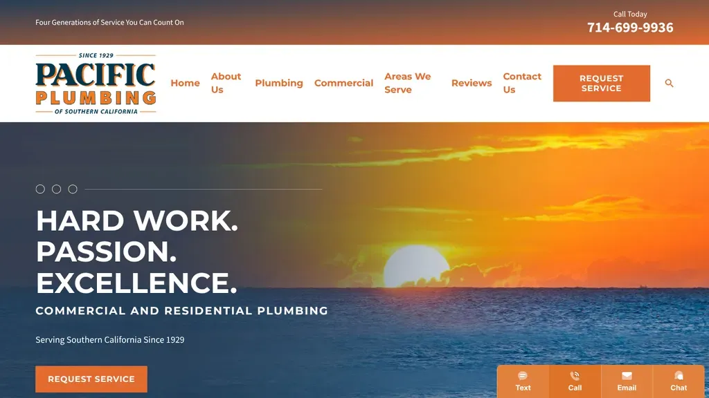 Pacific Plumbing sitio web
