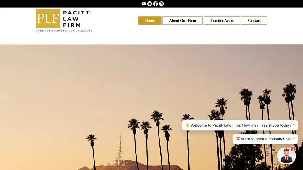 Pacitti Law Firm sitio web