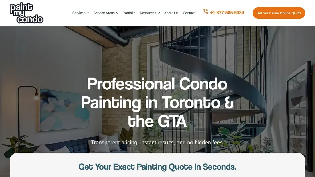 Paint My Condo sitio web