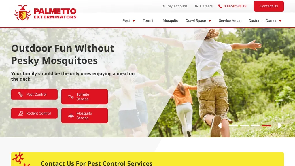 Palmetto Exterminators sitio web