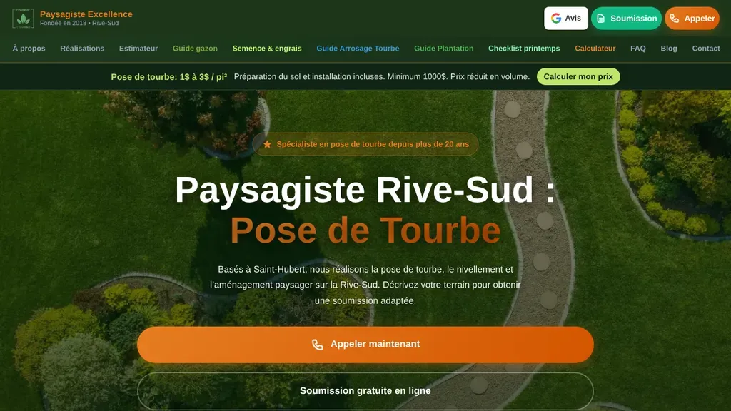 Paysagiste L'Excellence sitio web