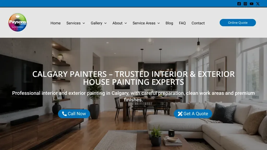 Paysons Painting sitio web
