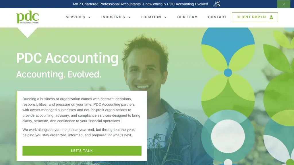 PDC Accounting Evolved sitio web
