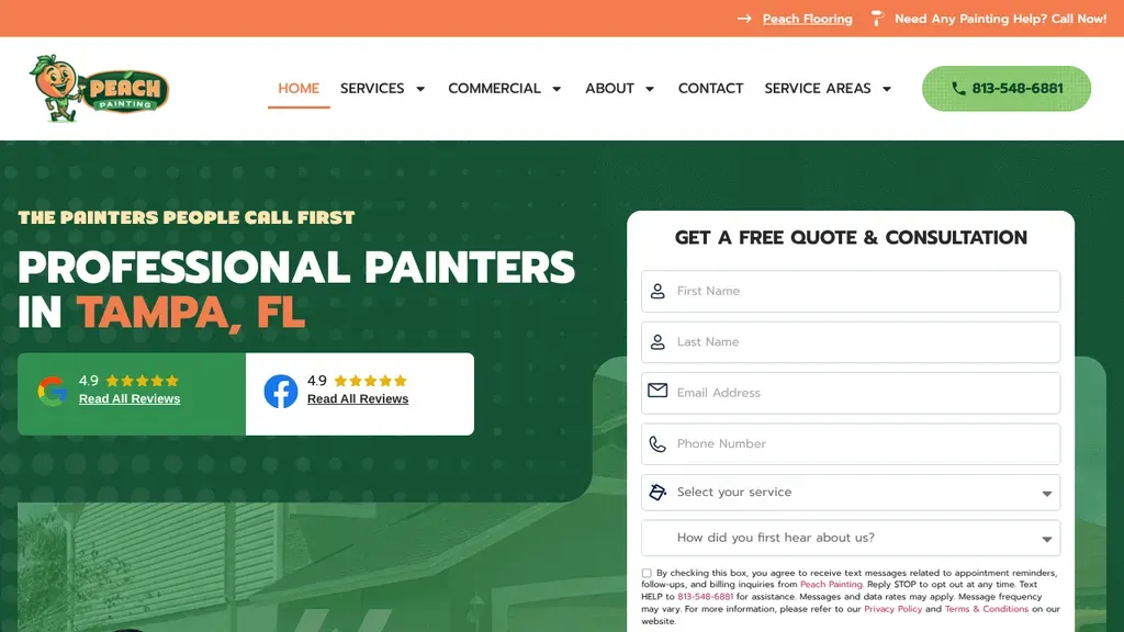 Peach Painting sitio web