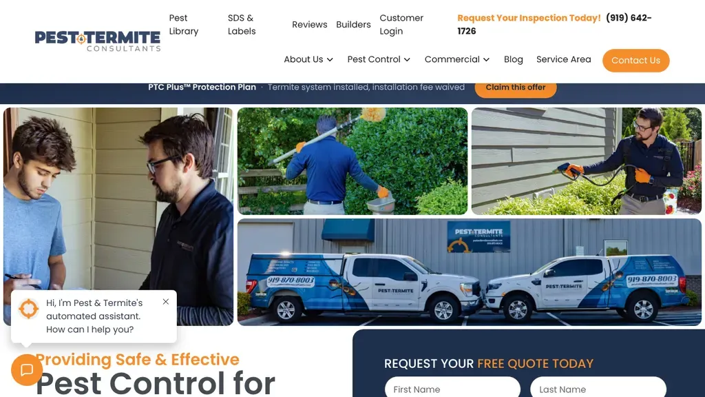 Pest & Termite Consultants sitio web