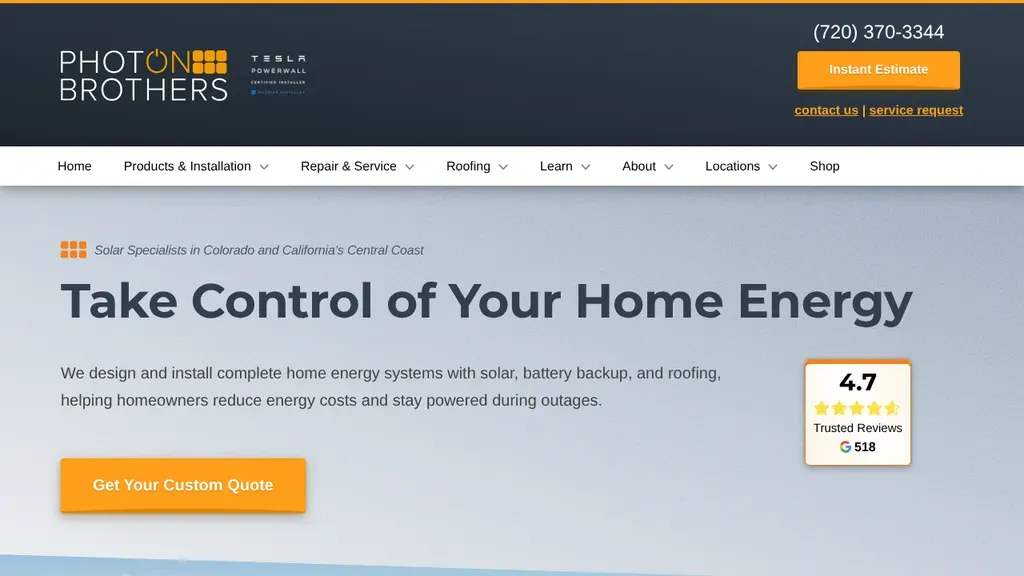 Photon Brothers sitio web