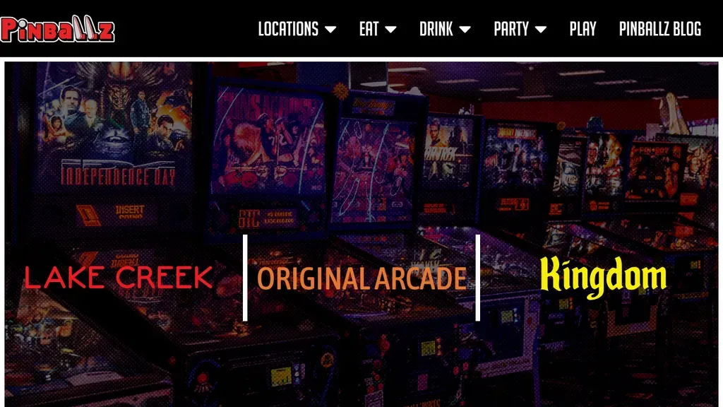 Pinballz sitio web