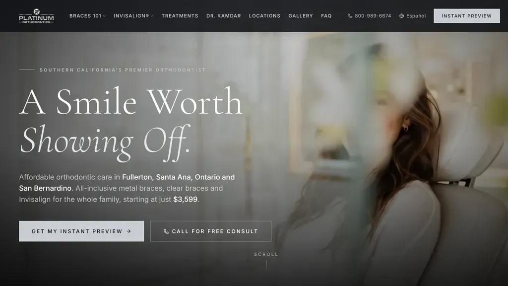 Platinum Orthodontics sitio web