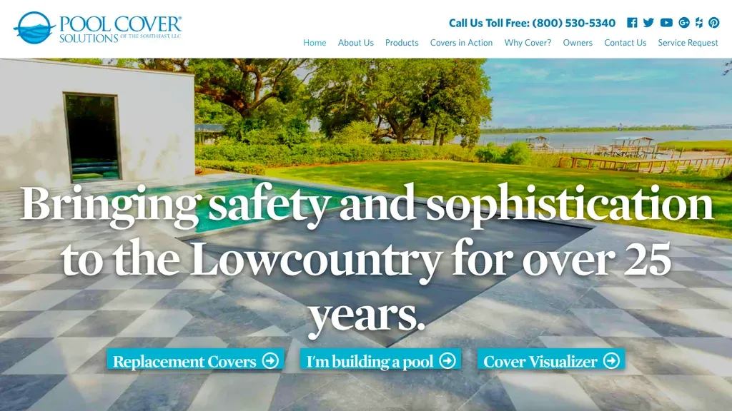 Pool Cover Solutions sitio web