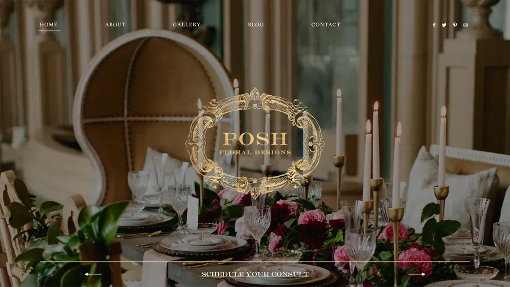 Posh Floral Designs sitio web